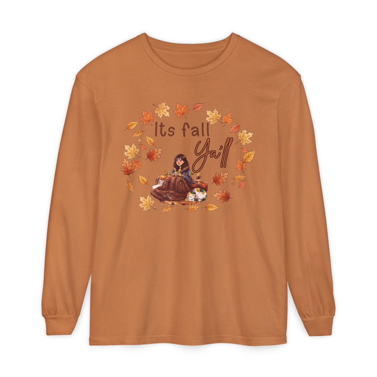 Unisex Garment-dyed Long Sleeve T-Shirt