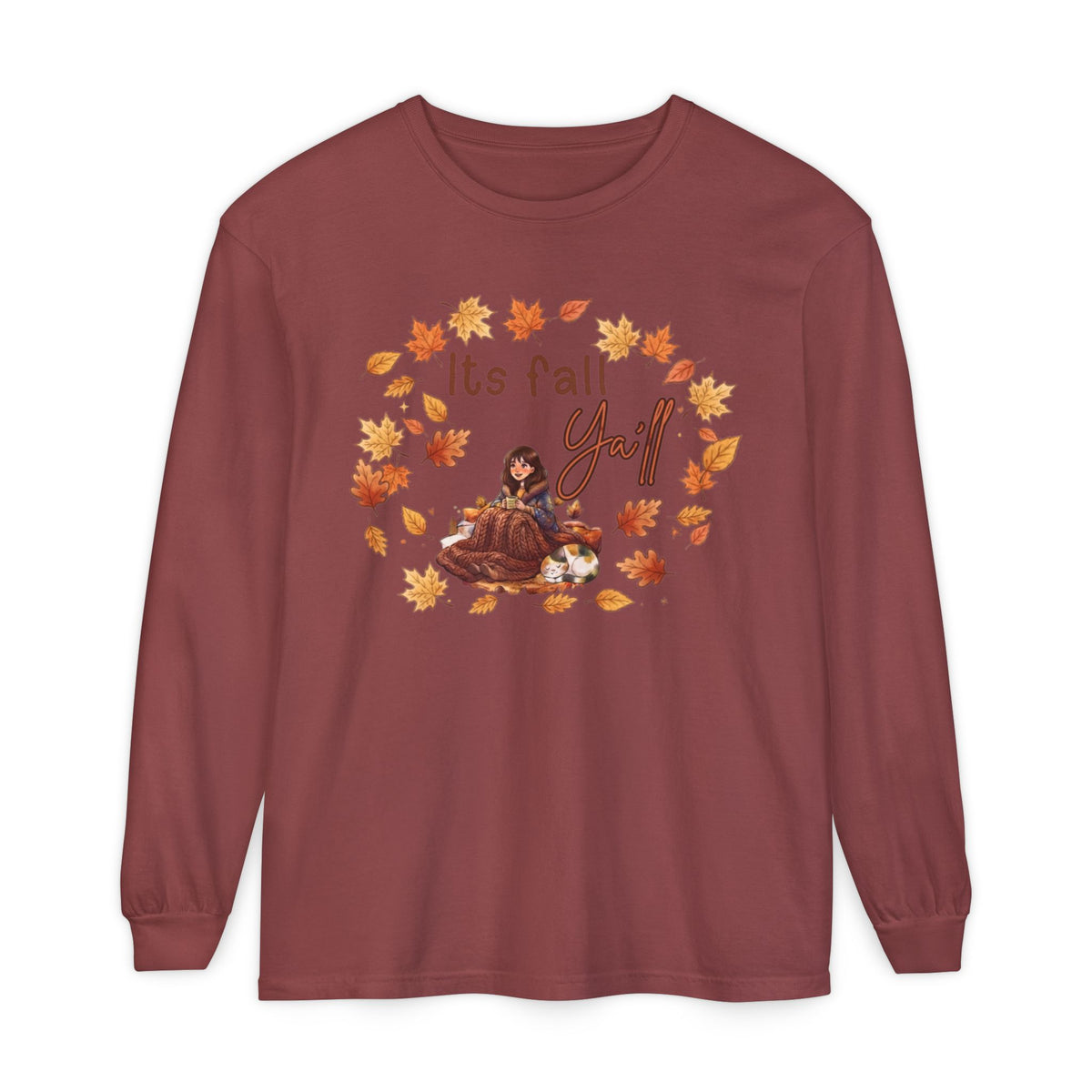 Unisex Garment-dyed Long Sleeve T-Shirt