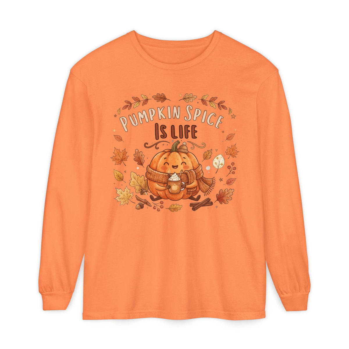 Unisex Garment-dyed Long Sleeve T-Shirt