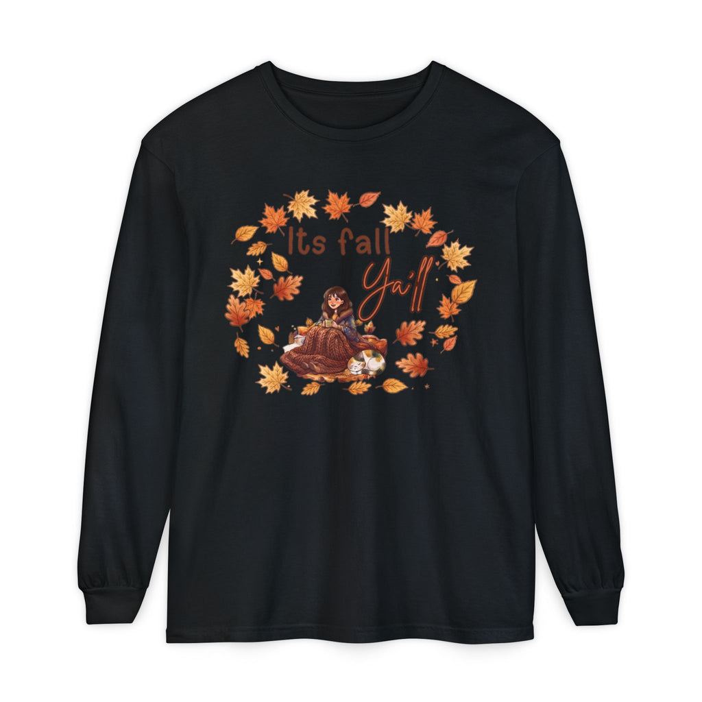 Unisex Garment-dyed Long Sleeve T-Shirt