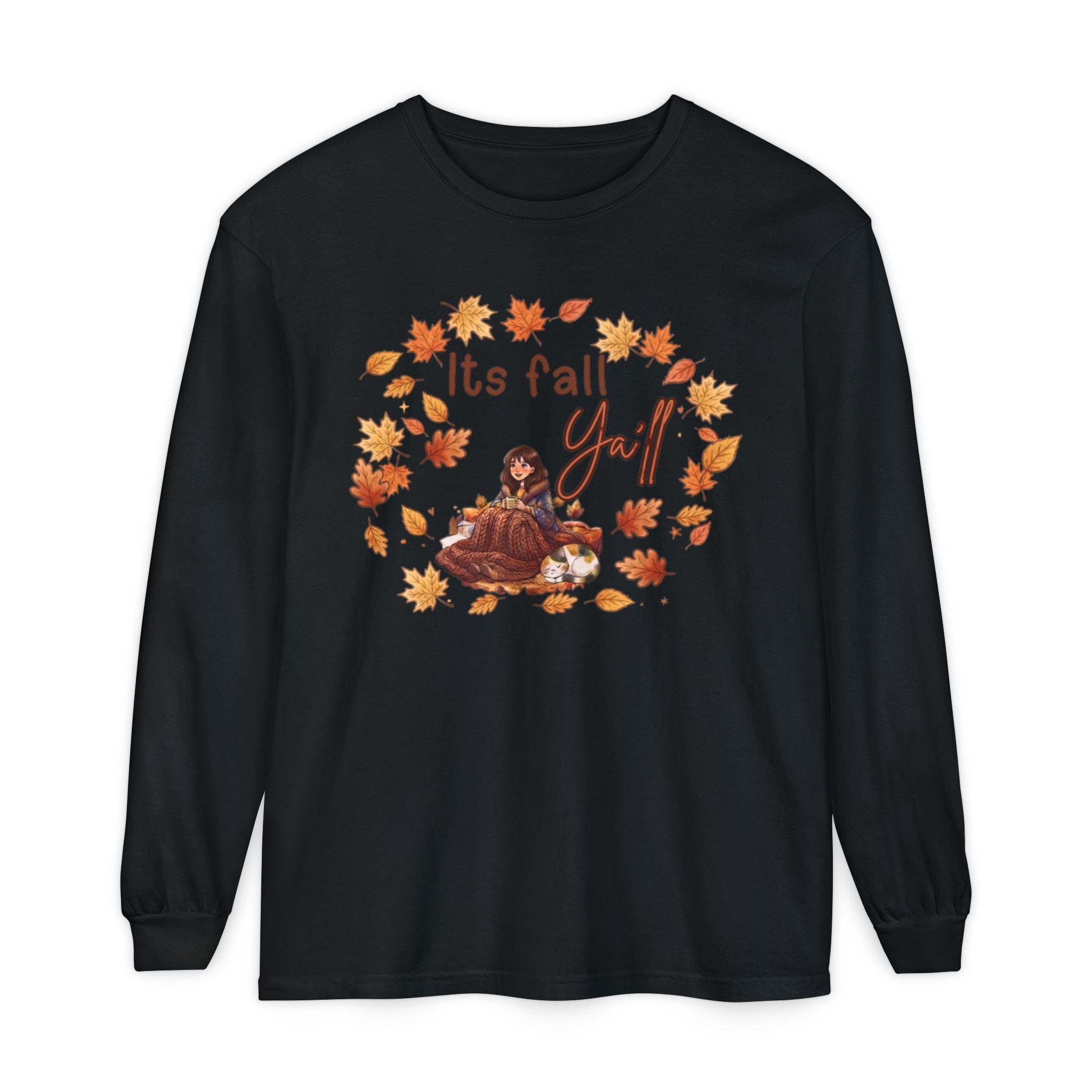 Unisex Garment-dyed Long Sleeve T-Shirt