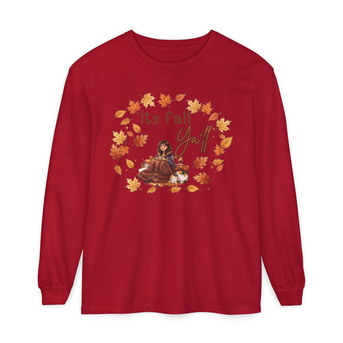 Unisex Garment-dyed Long Sleeve T-Shirt