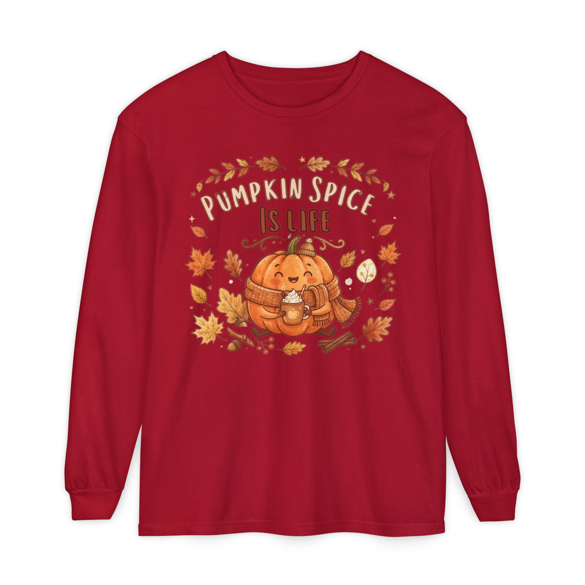 Unisex Garment-dyed Long Sleeve T-Shirt