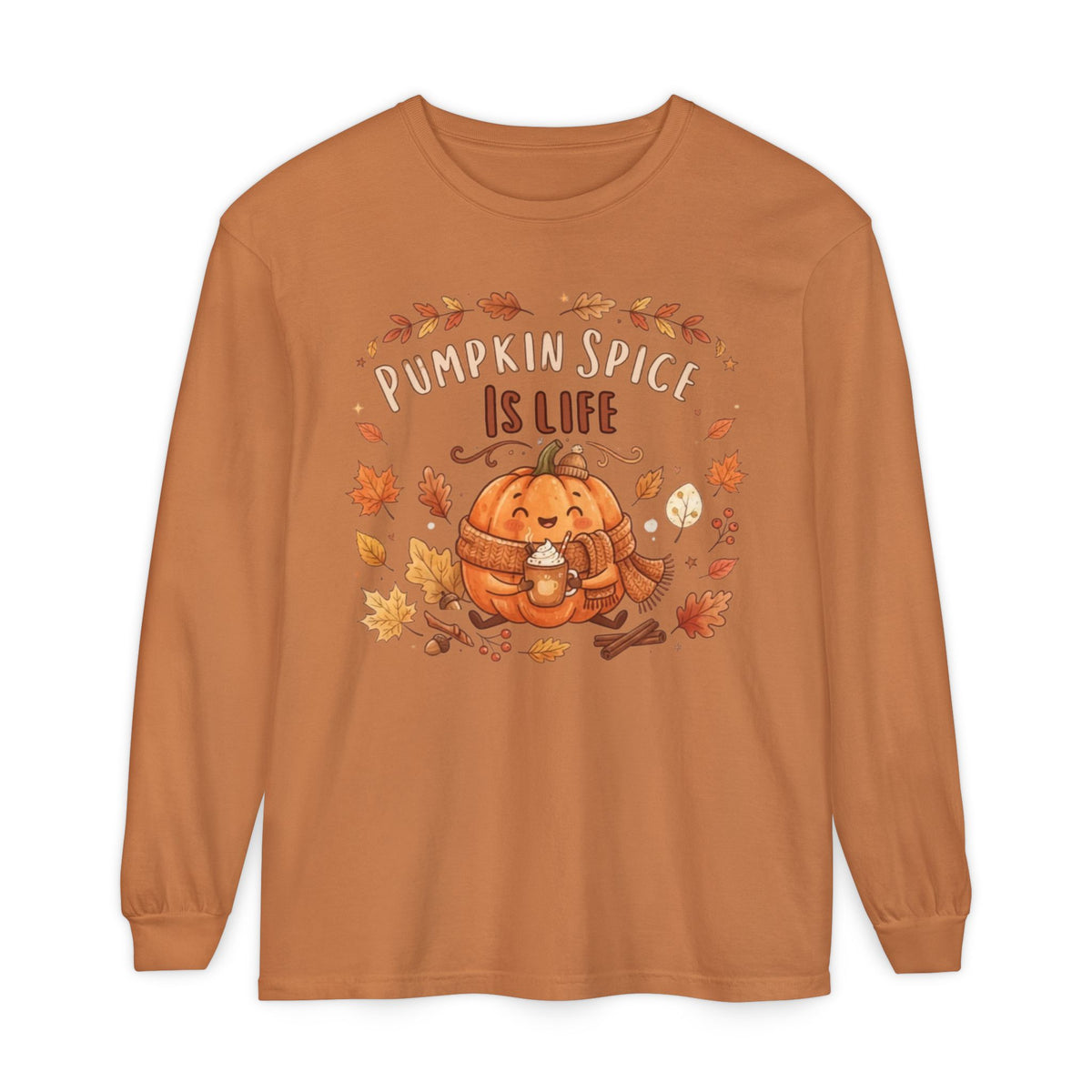 Unisex Garment-dyed Long Sleeve T-Shirt