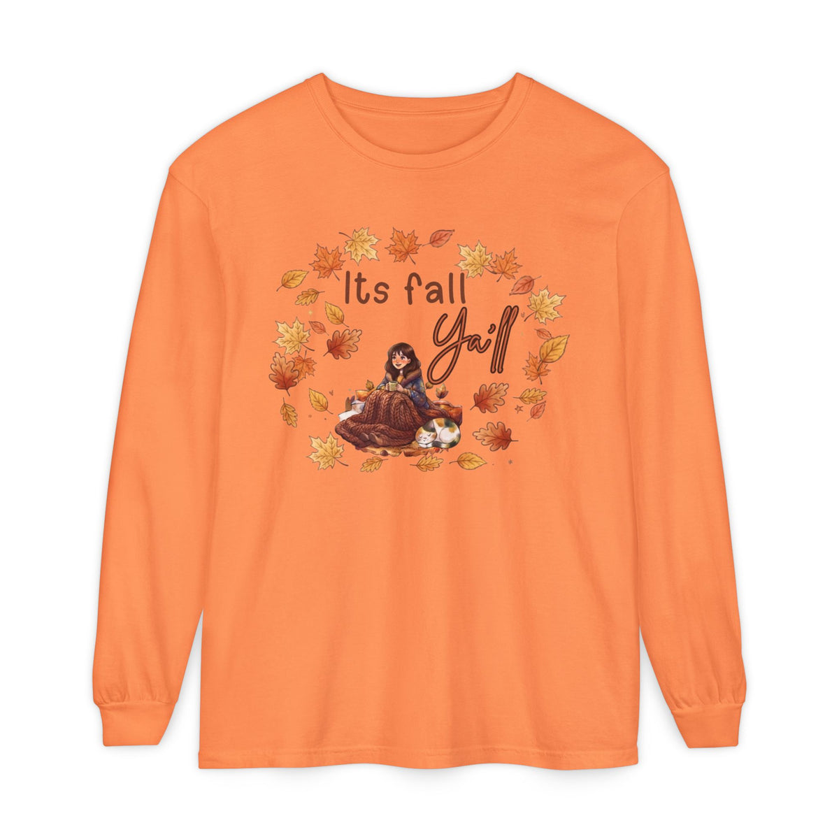 Unisex Garment-dyed Long Sleeve T-Shirt