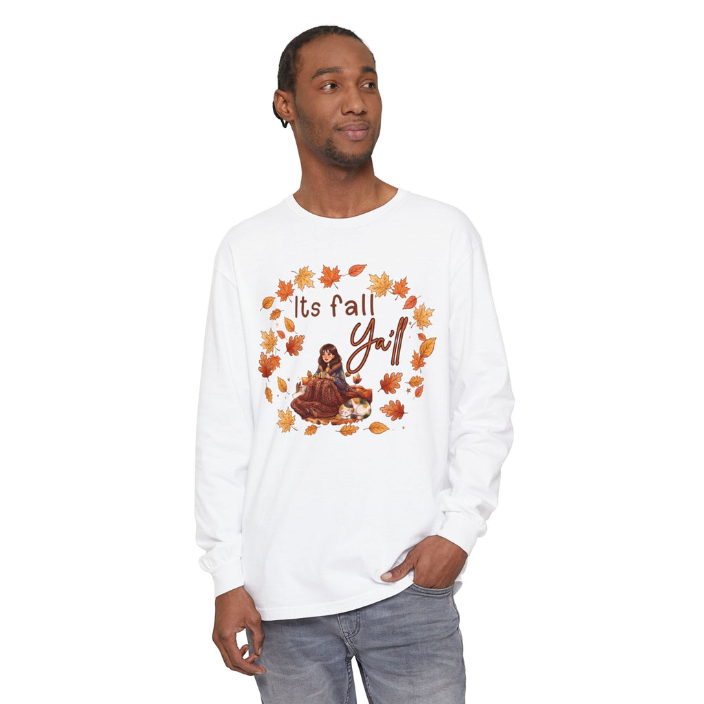 Unisex Garment-dyed Long Sleeve T-Shirt