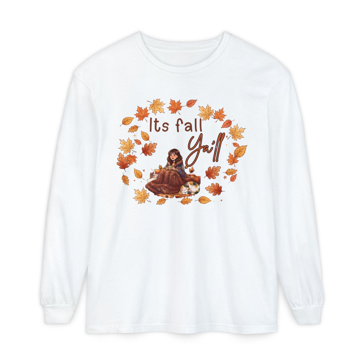 Unisex Garment-dyed Long Sleeve T-Shirt