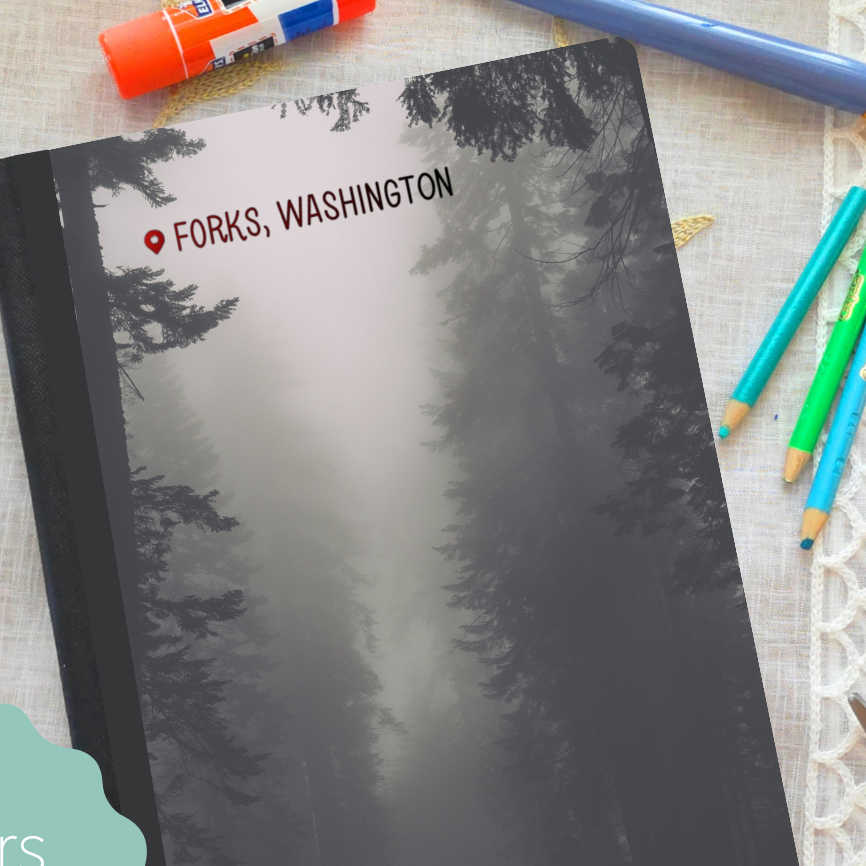 Forks-Composition Notebook : Glossy