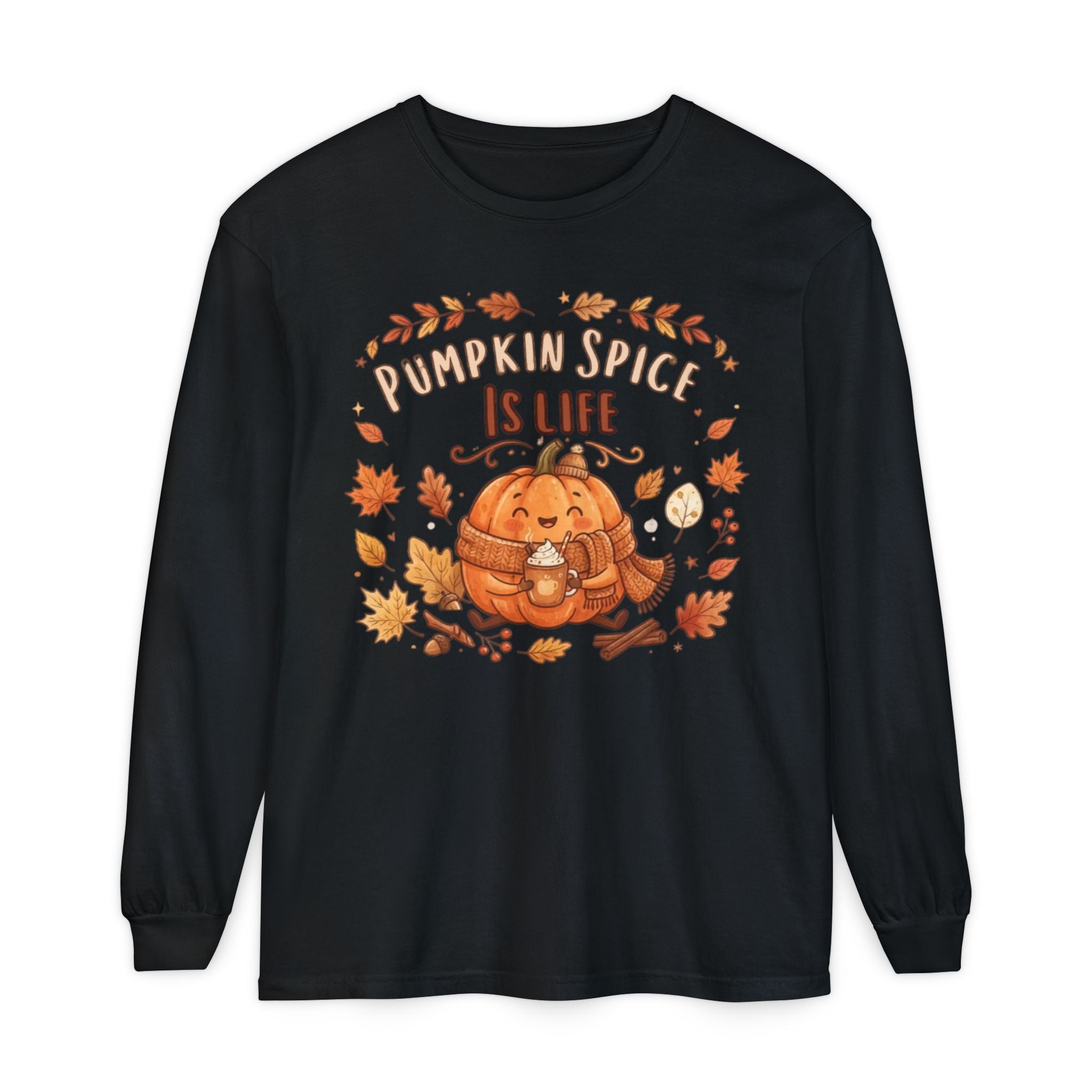 Unisex Garment-dyed Long Sleeve T-Shirt