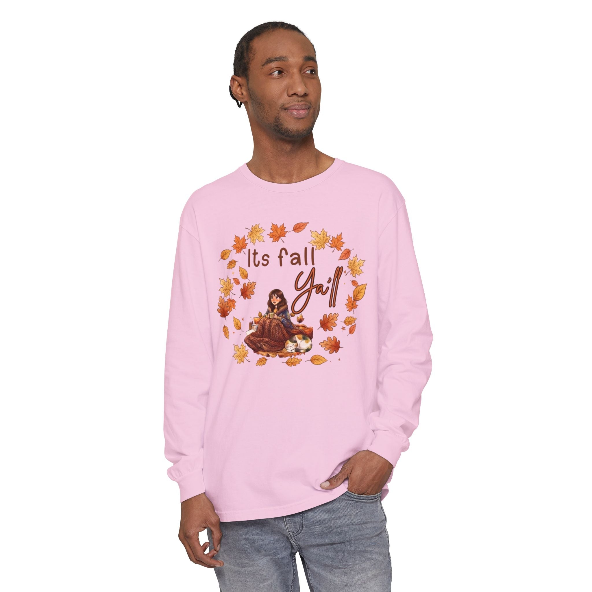 Unisex Garment-dyed Long Sleeve T-Shirt