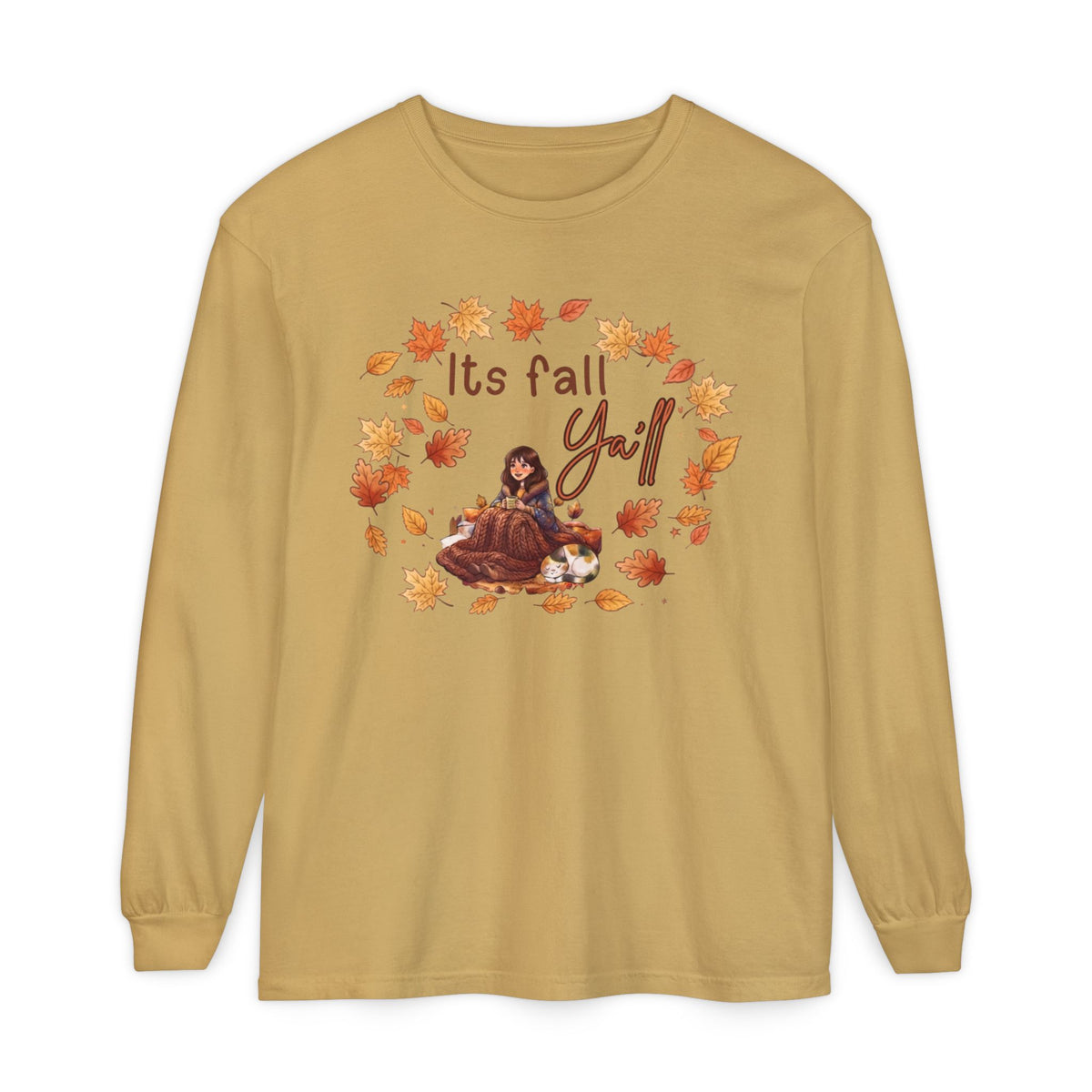 Unisex Garment-dyed Long Sleeve T-Shirt