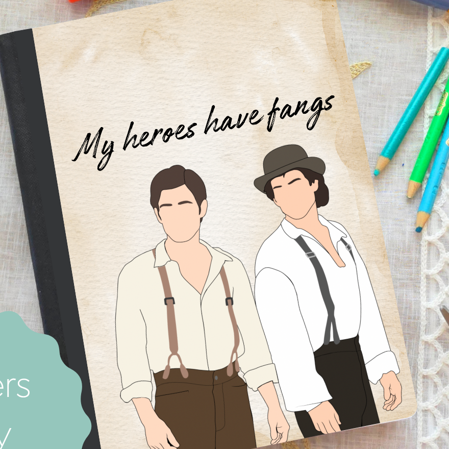 My Heroes Have Fangs-Composition Notebook : Glossy