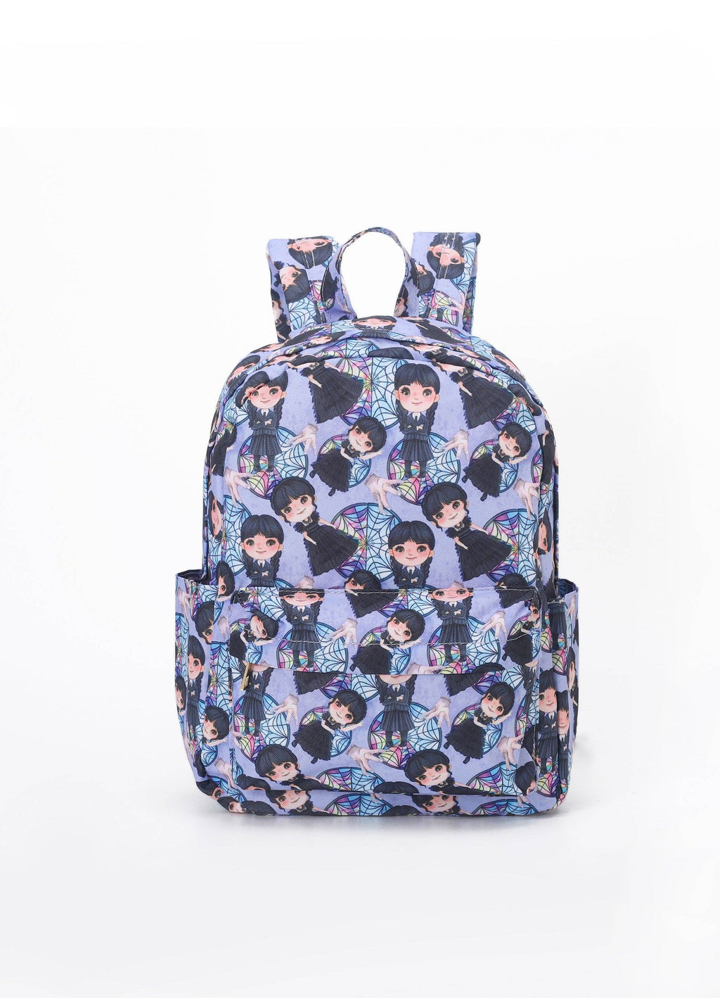 Kids Cartoon Wednesday Purple Versatile Backpack For Girls