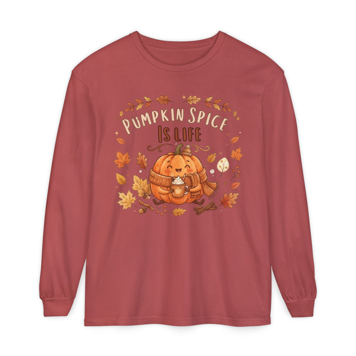 Unisex Garment-dyed Long Sleeve T-Shirt