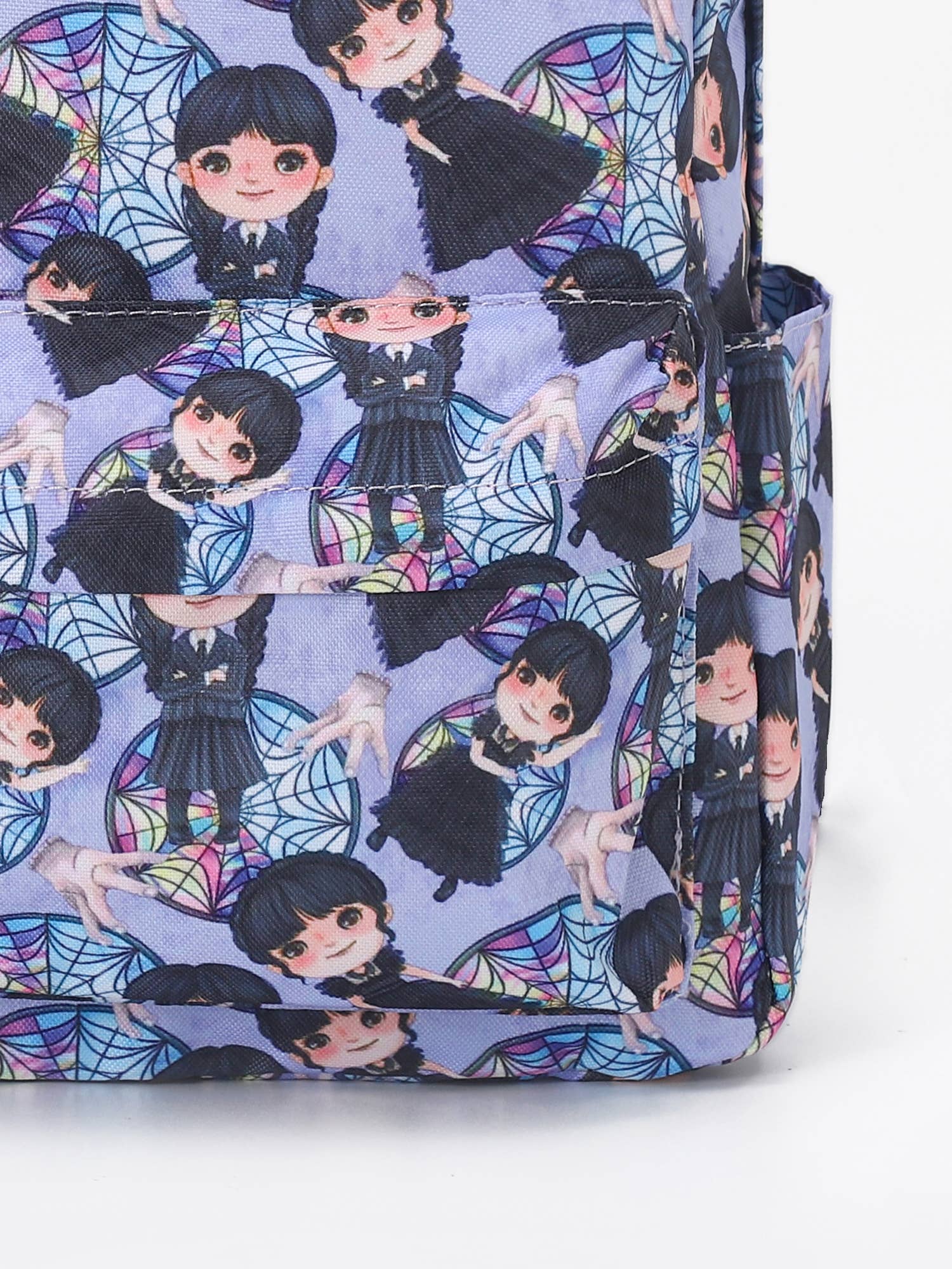 Kids Cartoon Wednesday Purple Versatile Backpack For Girls